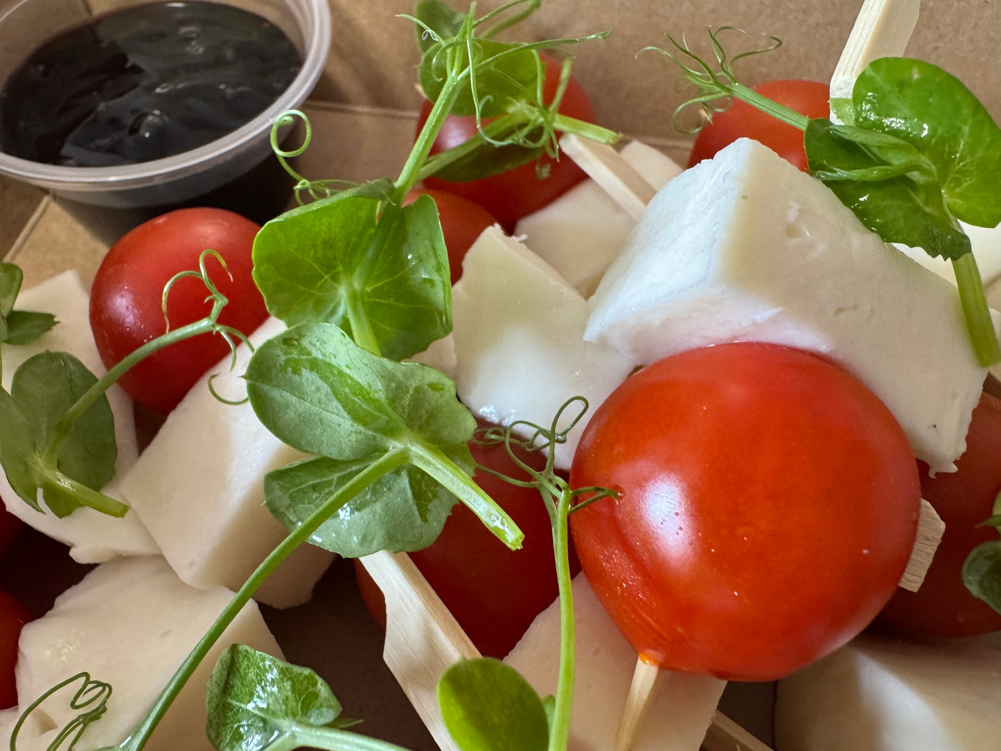 Cherry Tomato & Mozzarella With Balsamic Reduction