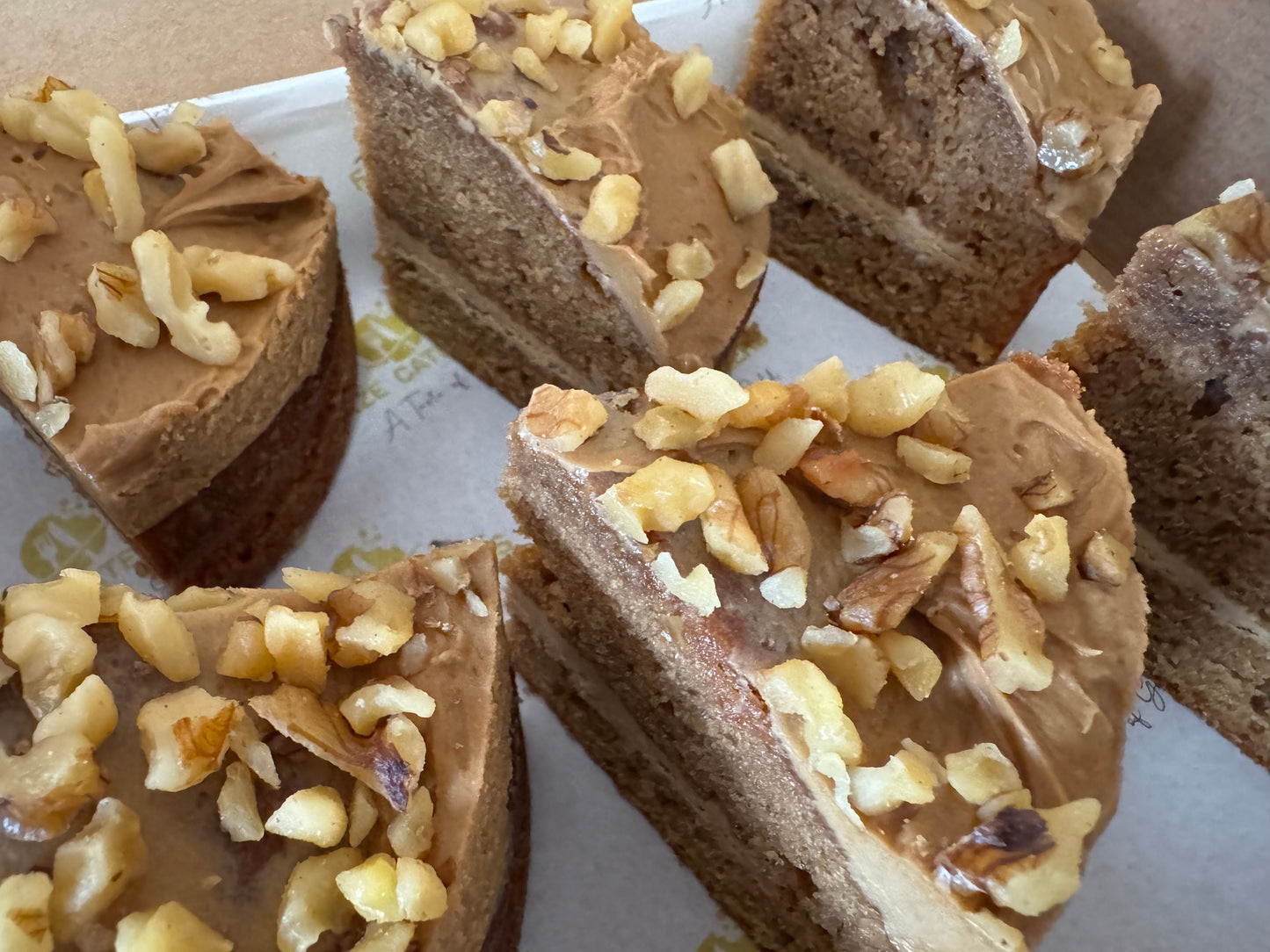 Coffee & Walnut Cake (6 x Slices) **CONTAINS NUTS**