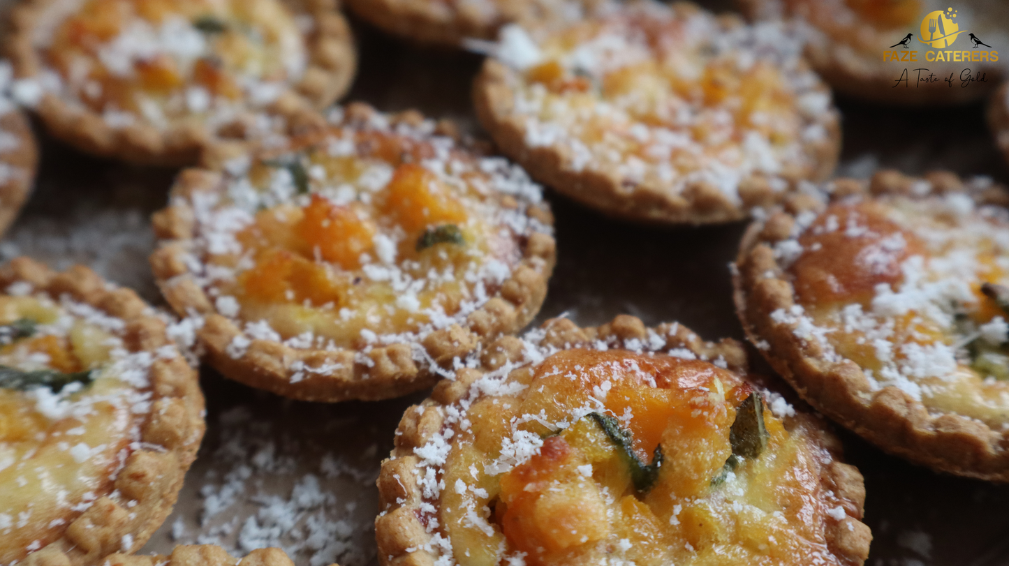 Mini Butternut Squash, Sage & Parmesan Quiches