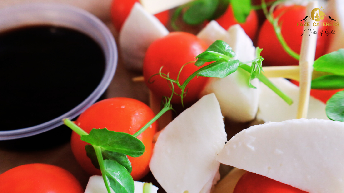 Cherry Tomato & Mozzarella With Balsamic Reduction