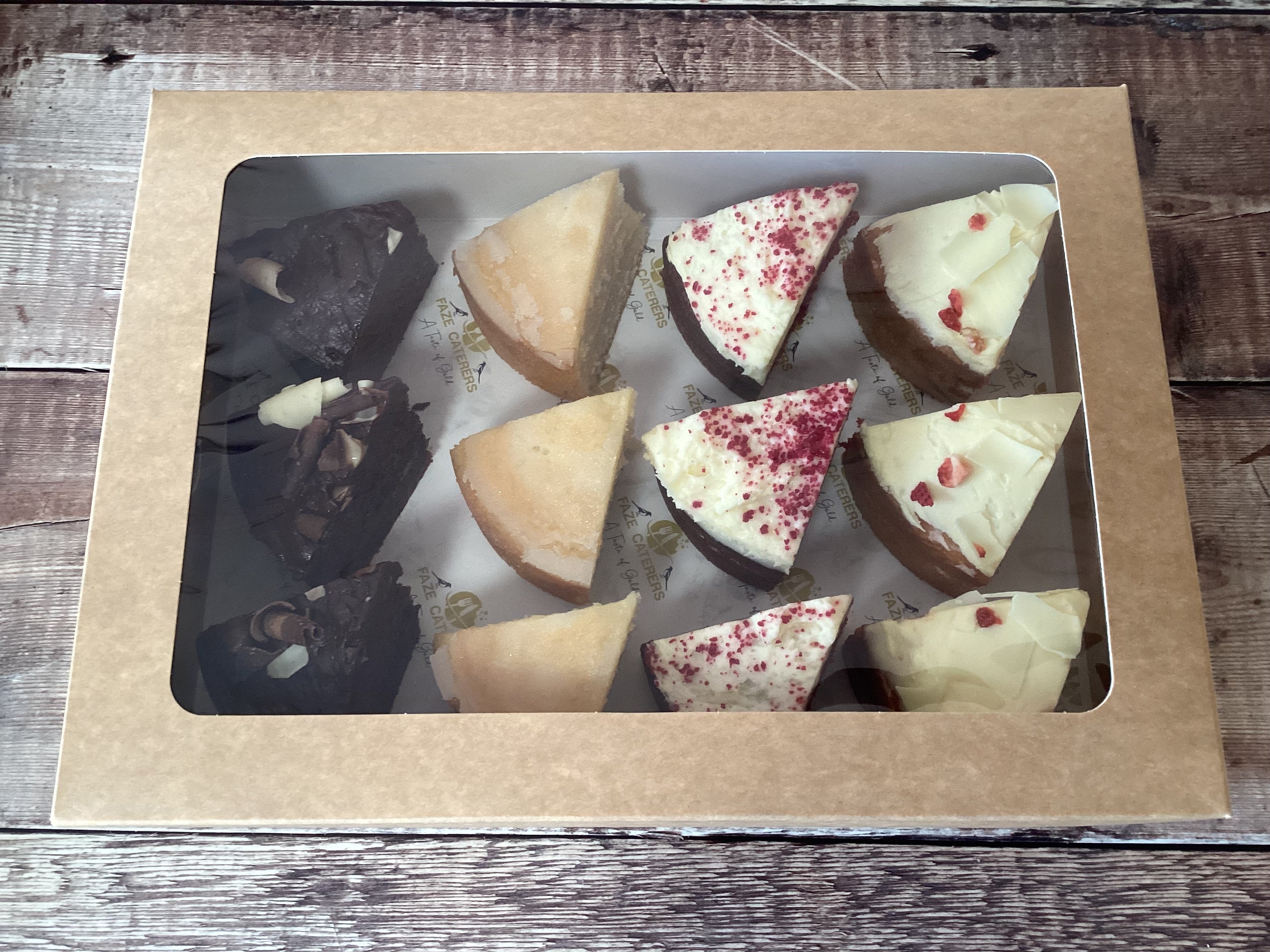 Assorted Cake Box (12 x Slices) **NUT FREE SELECTION** – Faze Online