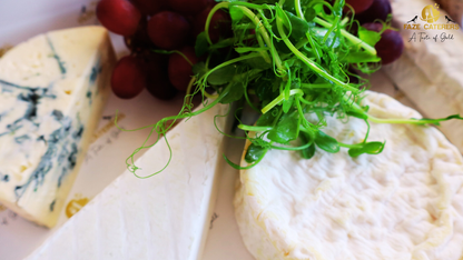 Selection of Cheese, Black Grapes & Biscuits