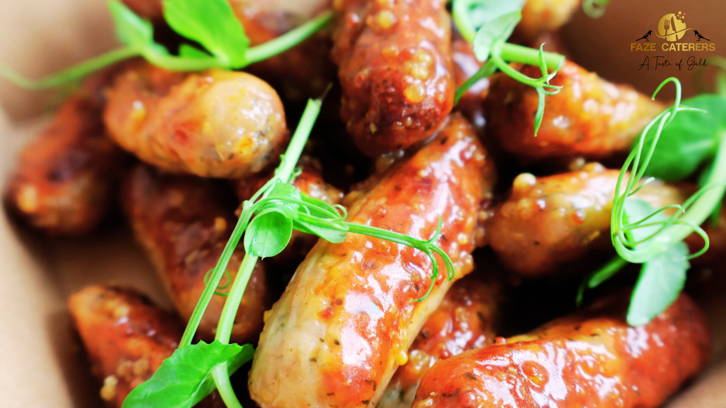 Cocktail Sausages, Honey & Grain Mustard