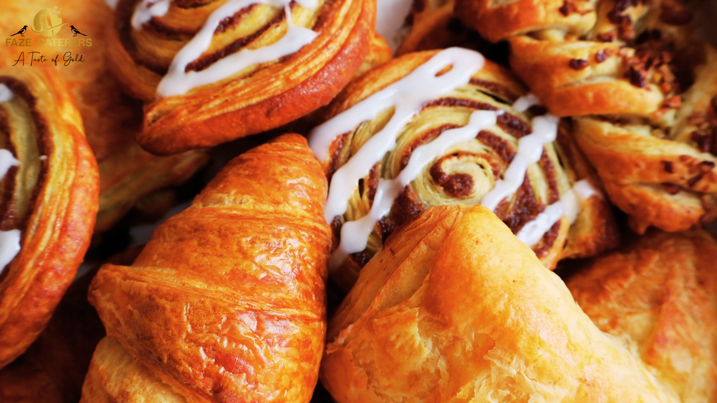 Danish Pastries (12 Pieces) **CONTAINS NUTS** (V)