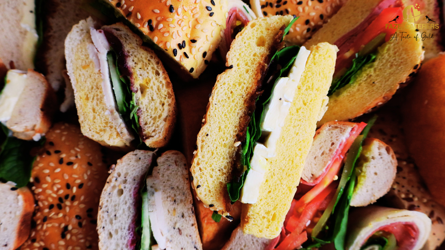Premium Meat & Vegetarian Sandwich Box (18 Pieces)
