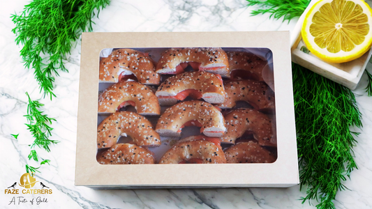 Premium Smoked Salmon & Cream Cheese Bagels (12 Pieces)