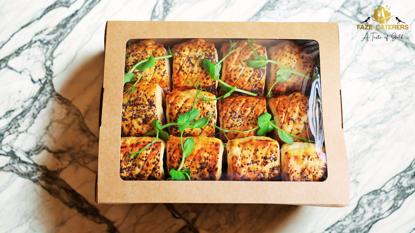 Glazed Sausage Rolls With Poppy Seeds