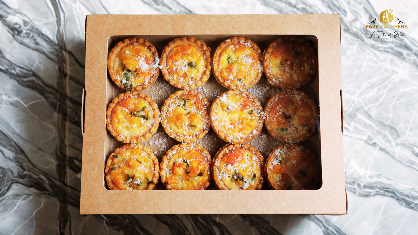 Mini Butternut Squash, Sage & Parmesan Quiches